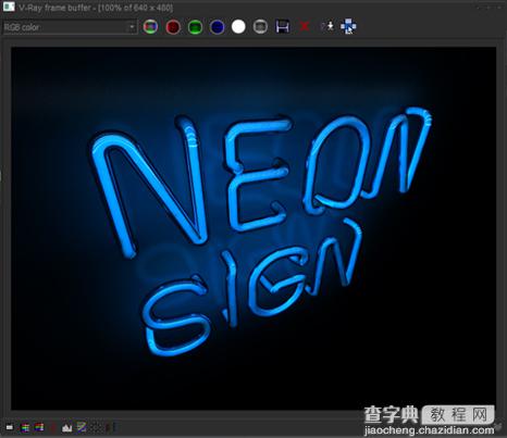 3DSMAX制作漂亮的霓虹灯艺术文字效果29
