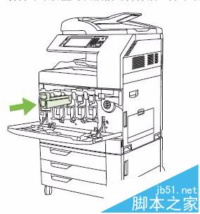 HP CM6030/6040打印机怎么更换碳粉盒成像鼓?4