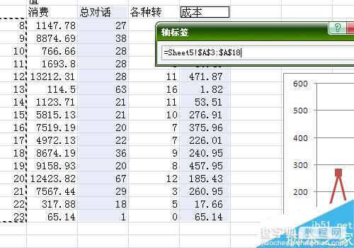 Excel折线图的横坐标怎么修改?9