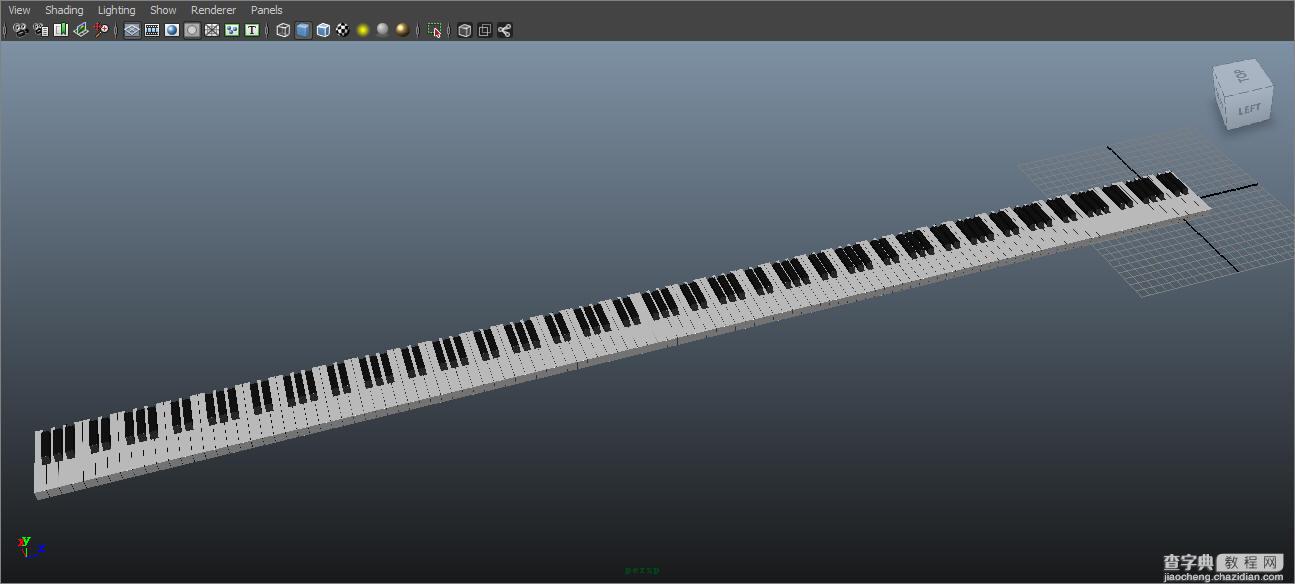 MAYA音乐琴键的制作教程41