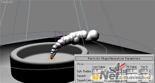 3dmax9.0教程：打造香烟烟丝飘动效果14