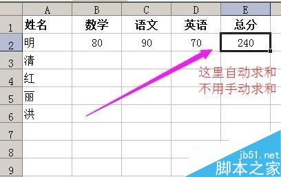 在excel表格中输入数字自动计算出结果方法1