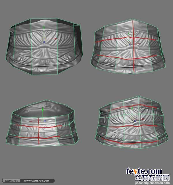 3dsmax 结合maya制作中世纪次世代人头布线教程34