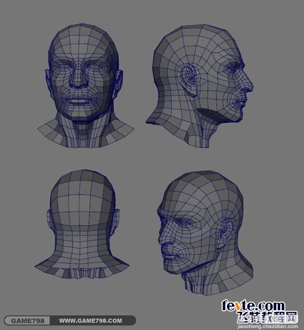 3dsmax 结合maya制作中世纪次世代人头布线教程13