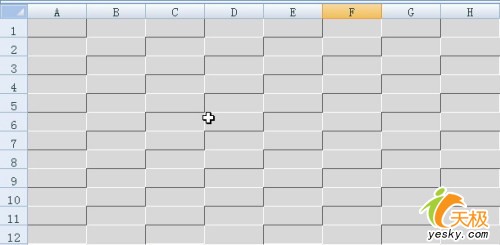 如何把Excel单元格设置成凹凸有致的效果1