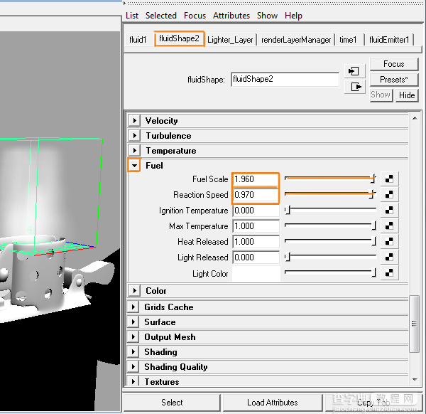 MAYA流体教程:制作超真实的火焰效果14