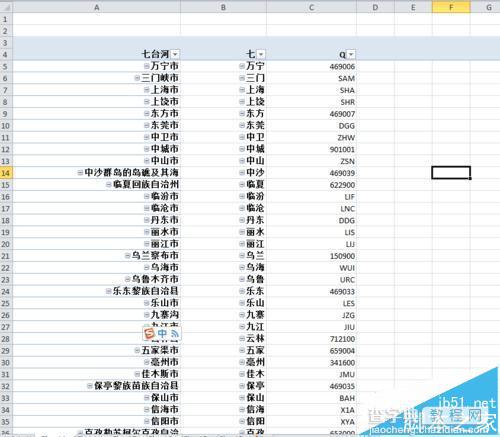 excel数据透视表多个行标签并列显示该怎么设置?7