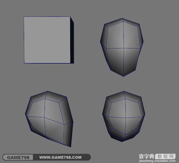 3dsmax 结合maya制作中世纪次世代人头布线教程6