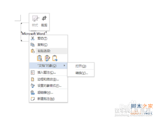 如何单独保存word中插入的文件?6