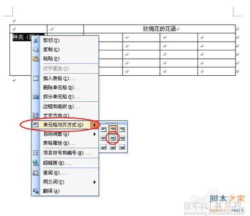 word文档中绘制表格单元格内容居中的问题介绍7