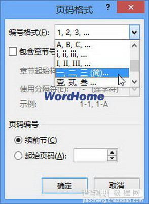 如何在Word2013中插入纵向的中文页码3