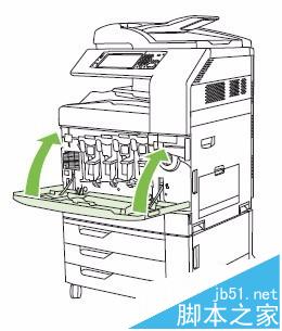HP CM6030/6040打印机怎么更换碳粉盒成像鼓?5