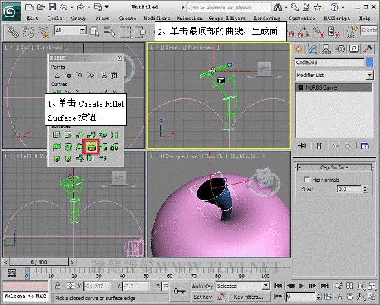 3dmax 2011 高级建模方式NURBS31