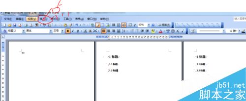 word2003如何进行排版目录?3