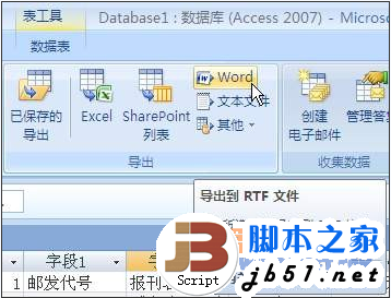 怎样用Word美化打印Access数据表格？Word美化打印Access数据表格的教程2