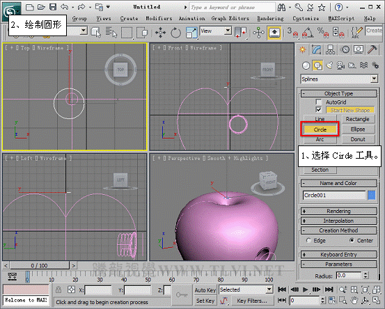 3dmax 2011 高级建模方式NURBS25