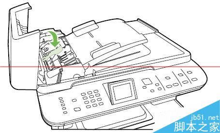 惠普hpCM1312、2320怎么清除ADF卡纸？7