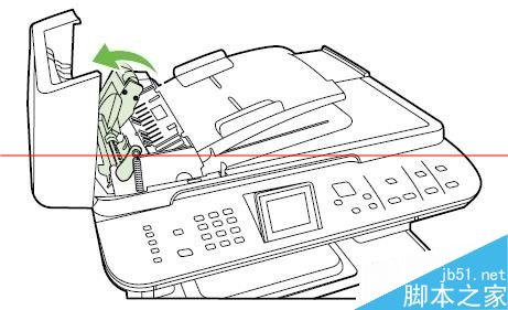 惠普hpCM1312、2320怎么清除ADF卡纸？2