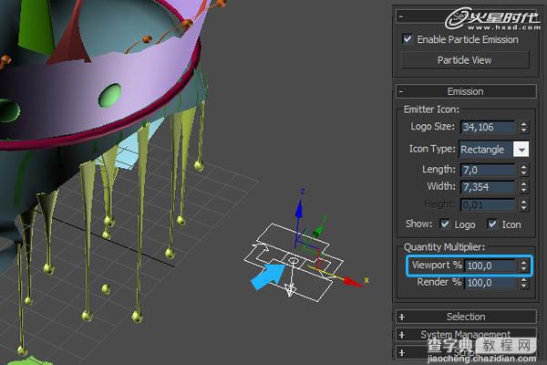 3dMax2010和Pawrapper制作抽象的油漆泄漏场景解析30