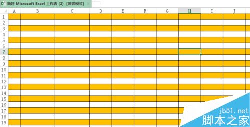 把excel表格怎么设置成隔一行填充颜色呢?7