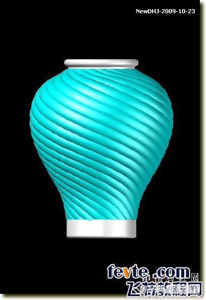 AutoCAD三维建模教程：通过陶罐建模实例解析螺旋体的制作方法16