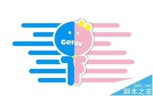 PPT怎么制作一个很卡通的男女比例对比图表?12