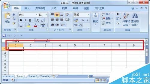 Excel2007如何将列名显示方便计数使用?7