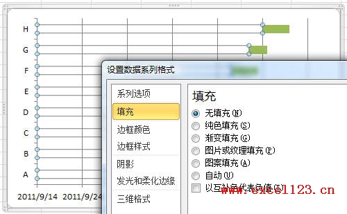 甘特图怎么画？Excel2010甘特图绘制方法（图文介绍）4