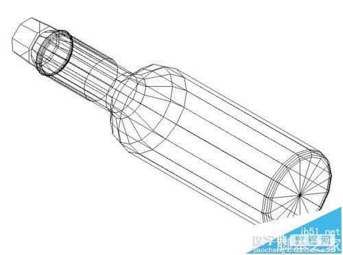 cad中怎么绘制立体酒瓶模型?3