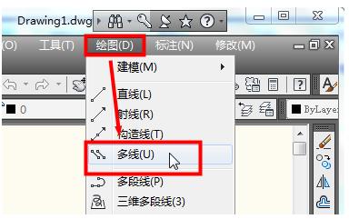 cad怎么使用多线命令ml绘制图形?2