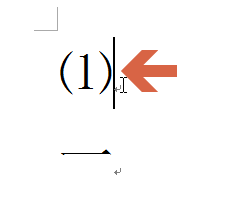 在word中如何只打出占一个字符位置的带括号数字?6