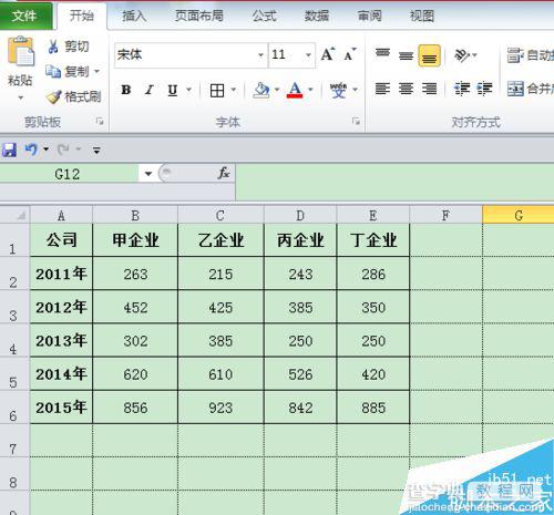 用excel电子表格制作漂亮的单个折线图1