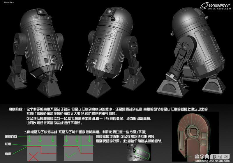 MAYA制作超酷的星球大战R2D2机器人13