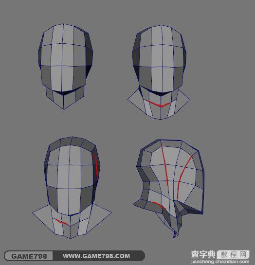 3dsmax 结合maya制作中世纪次世代人头布线教程8