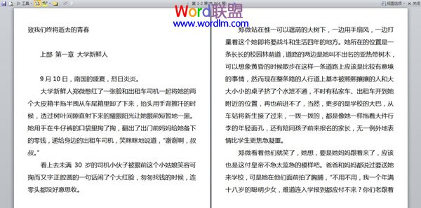 Word2010中阅读版式视图的使用详解2