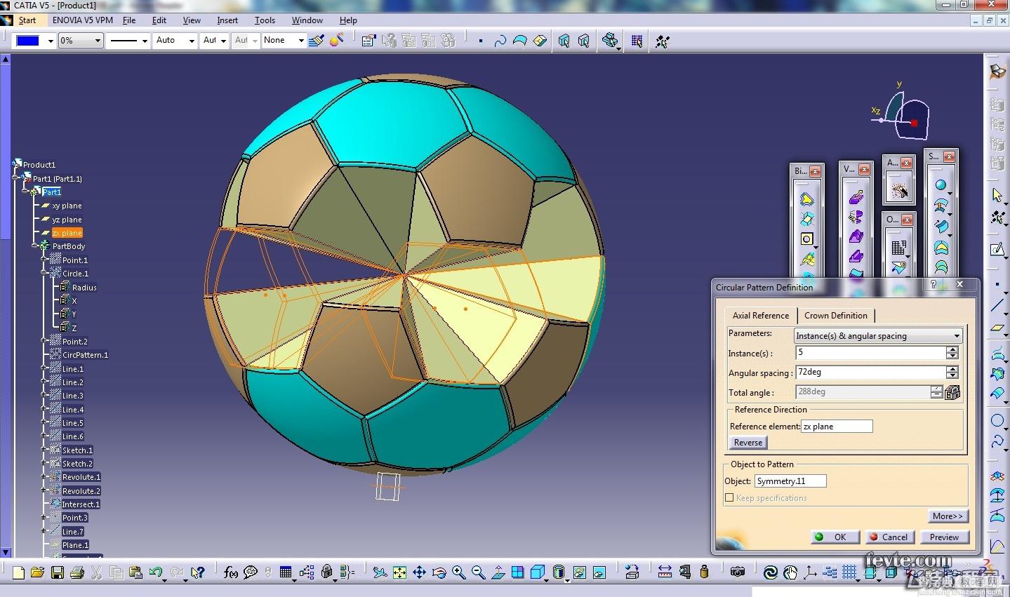 MAYA制作足球建模教程42