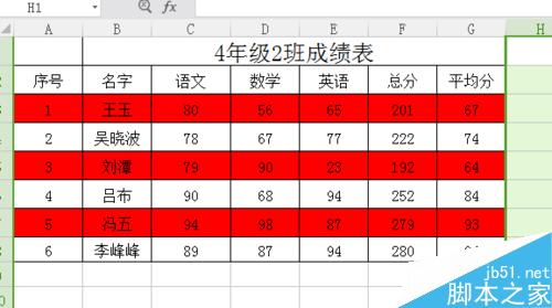 excel表格隔行自动填充颜色方法图解10