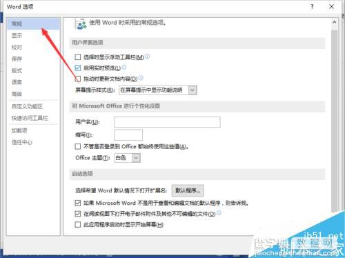 Word2013怎么取消启用实时预览的功能呢?6