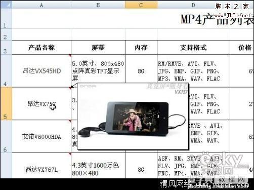 如何使用Excel图片批注功能做出鼠触图片显示1