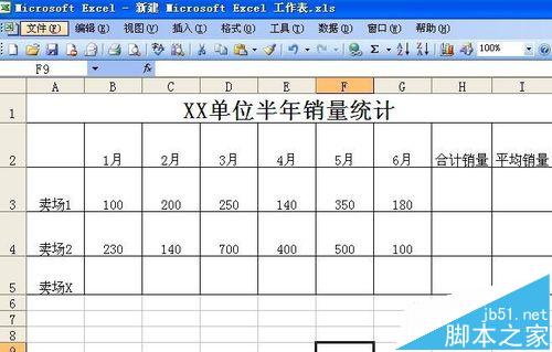 EXCEL表格怎么求和?excel表格求和做成格式化的表格2