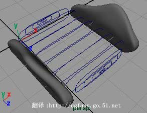 maya nurbs 汽车坐椅建模英文教程25