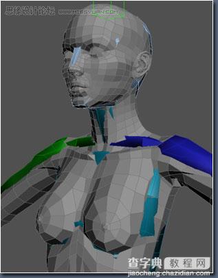 3D MAX建模教程：女性角色模型详细图文解析8