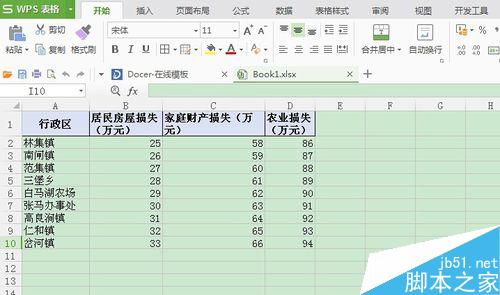 excel如何在WPS表格中生成饼状图形象展示数据?1