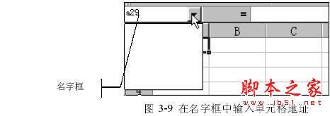 Excel 单元格指针移动方式介绍1