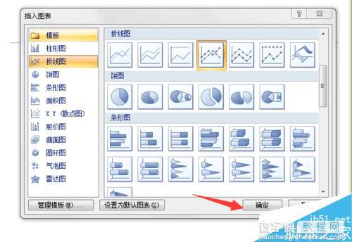 在office word2007中怎么插入多条折线图的图表?7