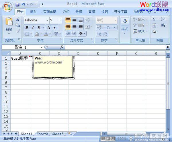 在Excel2007中如何给图片批注的添加2