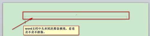word页眉和页脚中的横线怎么去除呢?1