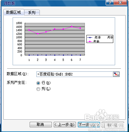 用excel2003制作折线图方法图解5