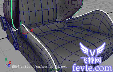 maya nurbs 汽车坐椅建模英文教程39