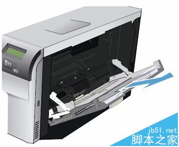 HP CP5225彩色激光打印机怎么给纸盒1和纸盒2放纸?2